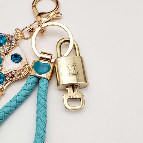 Authentic Louis Vuitton Lock & Key with unbranded Bagcharm, Keycharm, Keychain - Picture 6 of 8